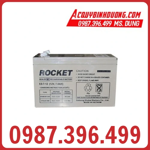 Ắc Quy Rocket ES 7.5-12 (12V-7.5ah) 