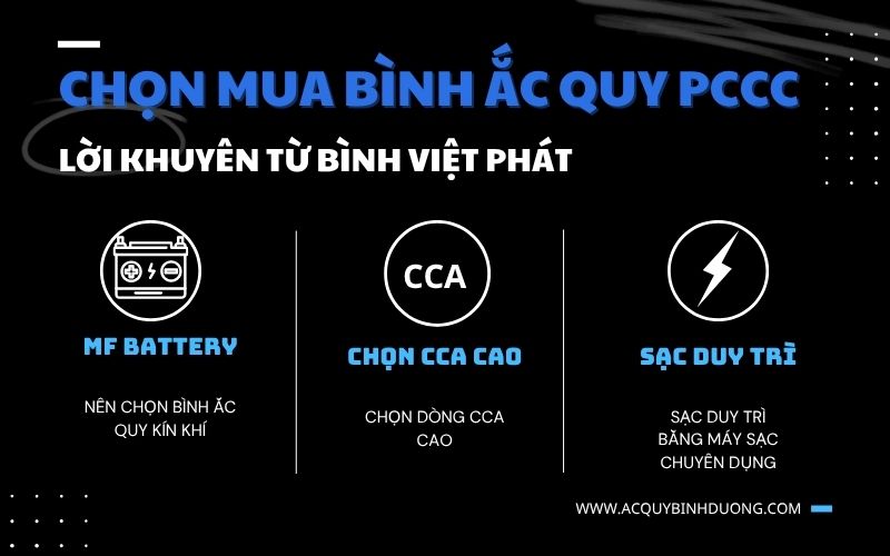 LỜI KHUYÊN KHI CHỌN MUA BÌNH ẮC QUY PCCC
