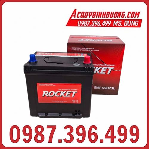 Ắc Quy Rocket SMF 55D23L (12V-60ah) 