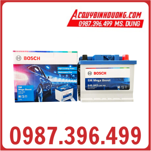 Ắc Quy Bosch 545.042 DIN45 12V 45Ah