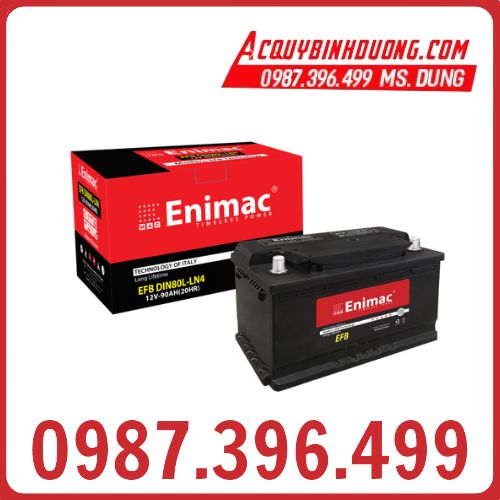 Ắc Quy Enimac EFB DIN80 LN4 (12V-90AH)
