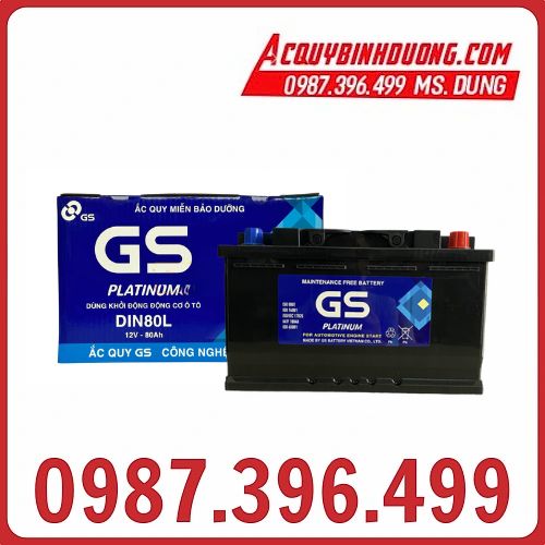 Ắc Quy GS DIN80L (12V-80Ah)