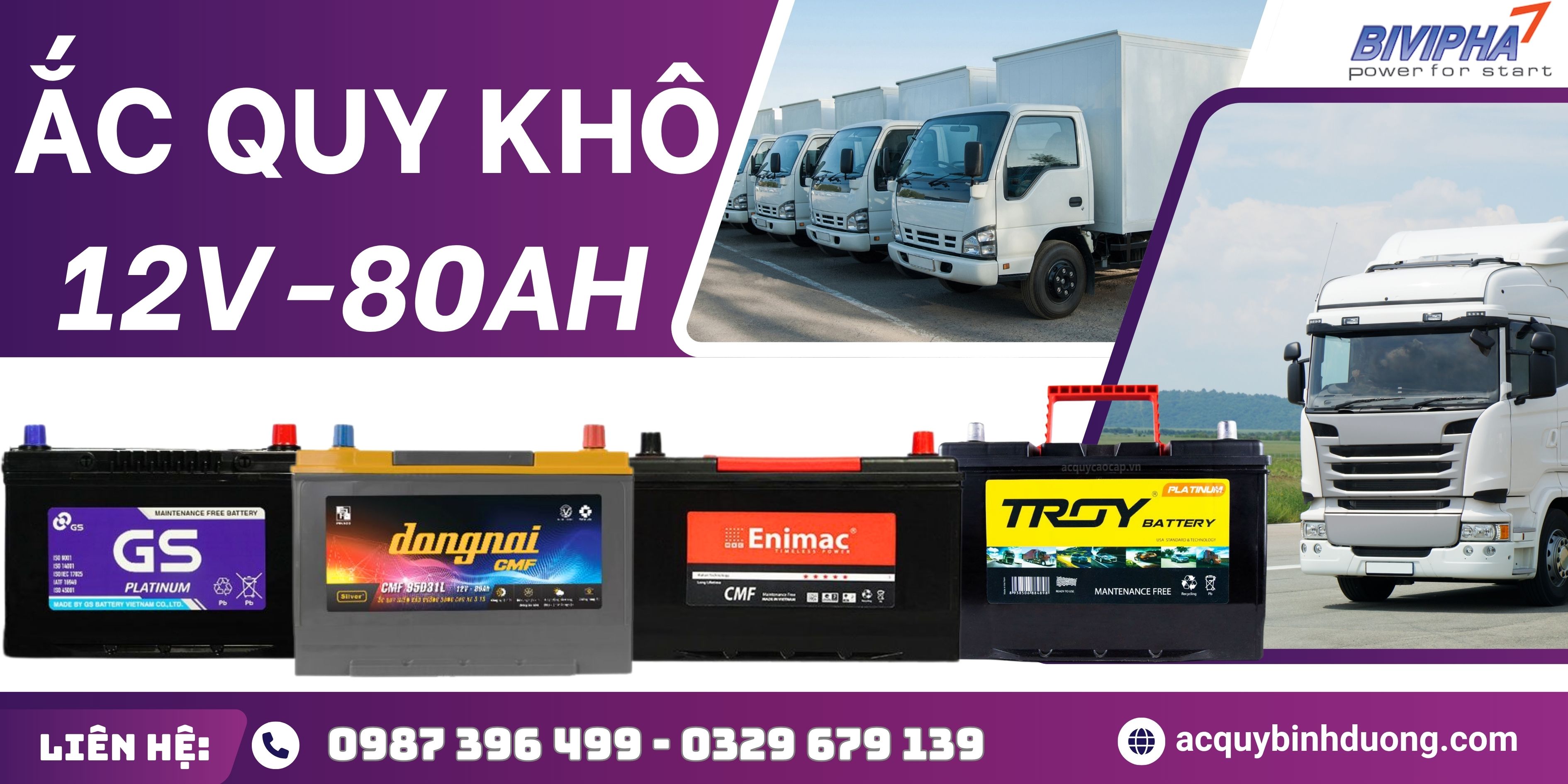 Ắc Quy Khô 12V 80Ah