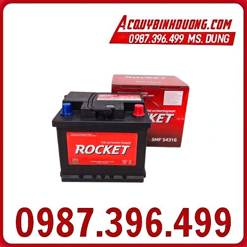 Ắc Quy Rocket SMF 54316 Din 43 (12V-43ah) 