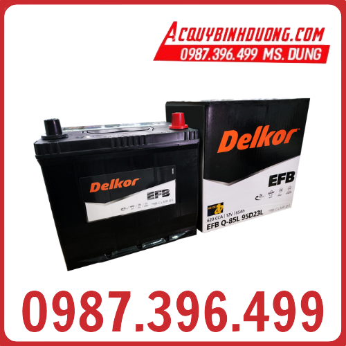 Ắc Quy Delkor Q85 95D23L 12V 65Ah