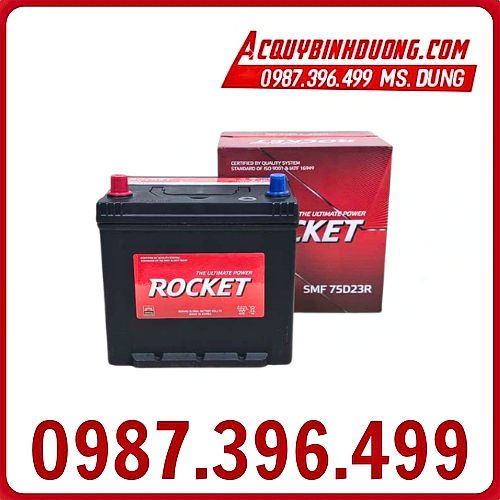 Ắc Quy Rocket 75D23R SMF (12V-65ah) 