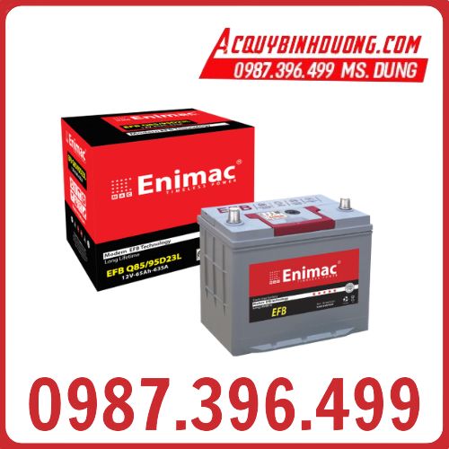 Ắc Quy Enimac EFB Q85 - 95D23L (12V-65ah)