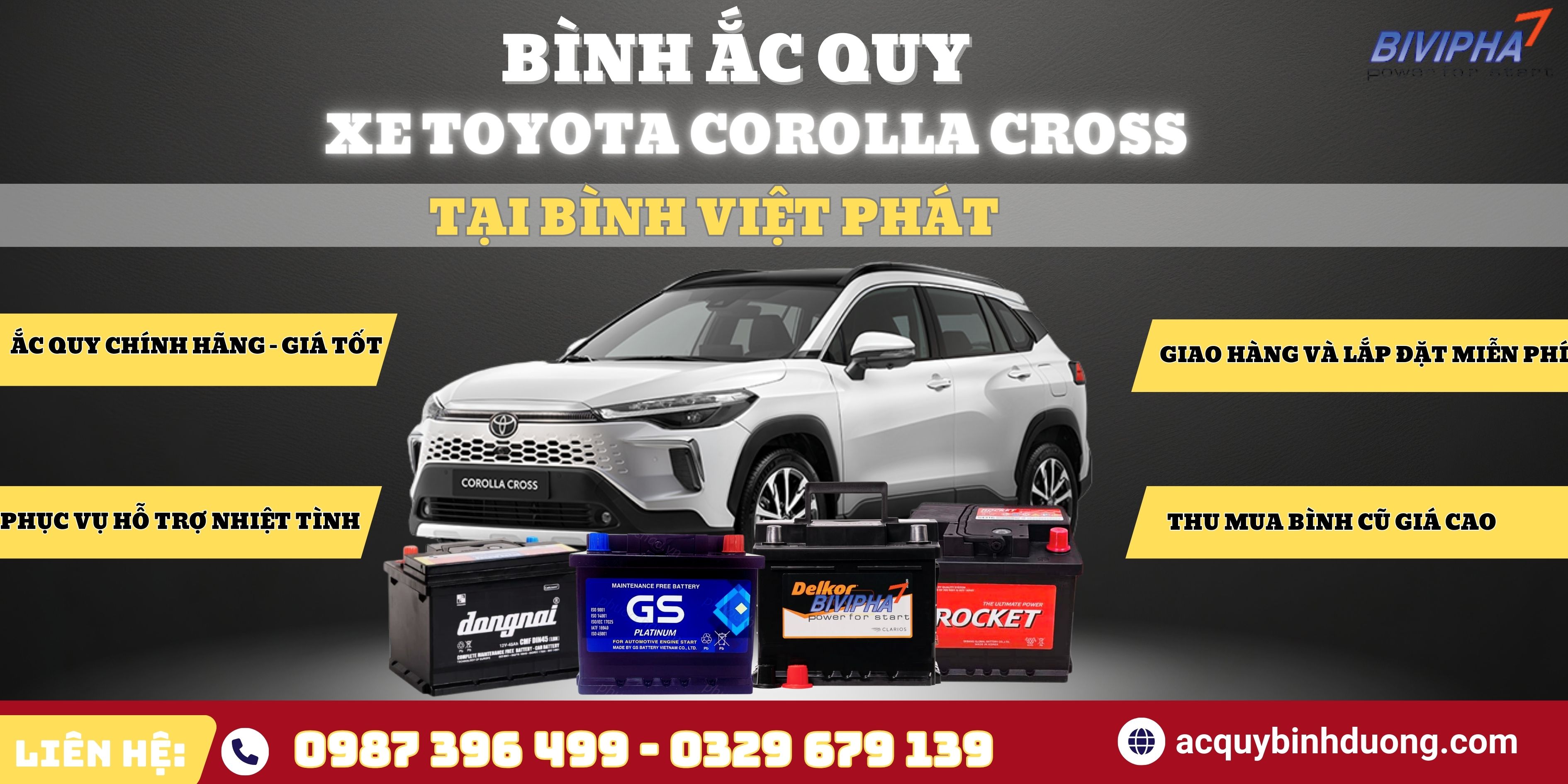 Bình Ắc Quy Xe TOYOTA COROLLA CROSS