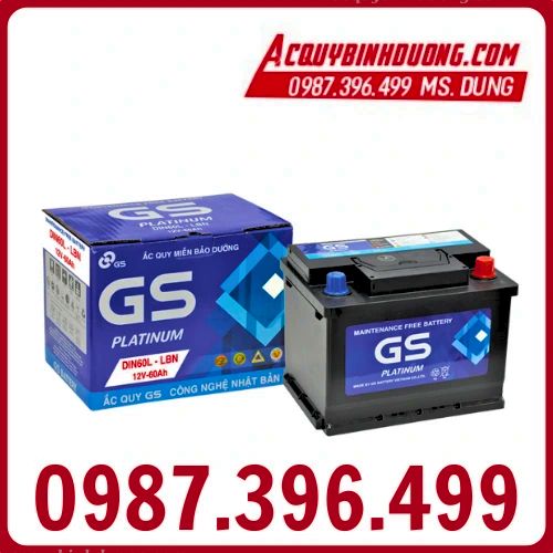 Ắc Quy GS MF DIN60L-LBN (12V-60ah) 