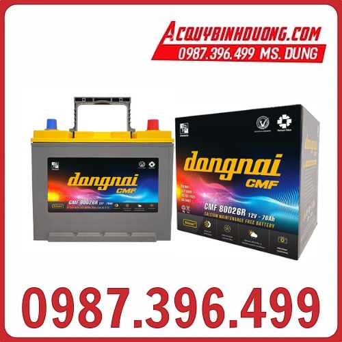 Ắc Quy Đồng Nai CMF 80D26R (12V-70Ah) 