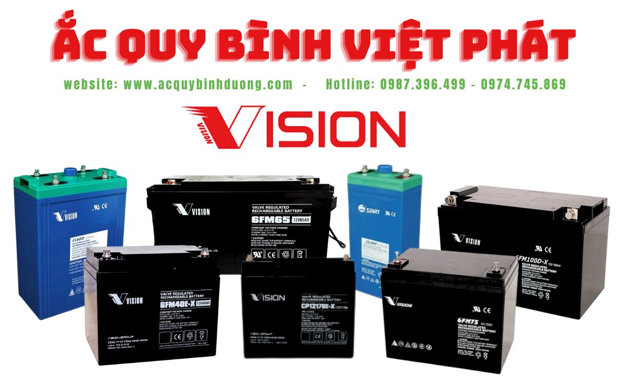 Đại Lý Ắc Quy Vision Tại Bình Định