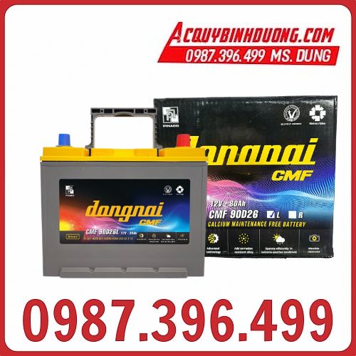 Ắc Quy Đồng Nai CMF 90D26L (12V-80ah)