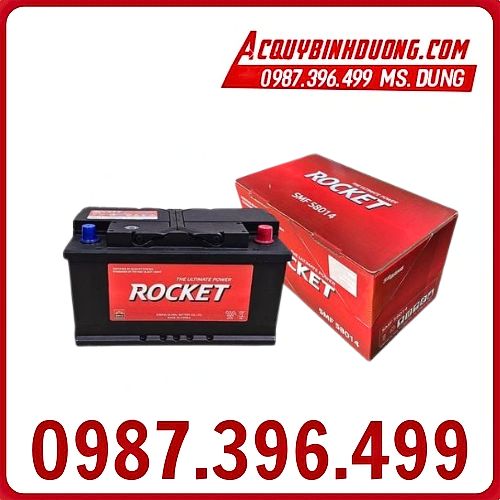 Ắc Quy Rocket SMF 58014 Din 80 (12V-80ah) 